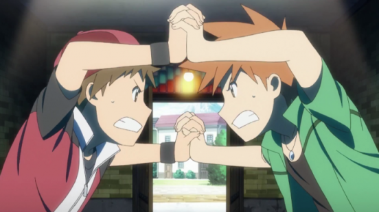 Red and Green from Pokemon Origins